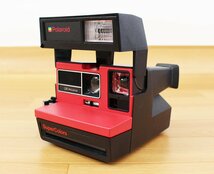 ◇ジャンク品◇ polaroid SuperColors ポラロイドカメラ スーパーカラー LM PROGRAM polaroid 600 レッド 箱傷み（2753890）_画像7