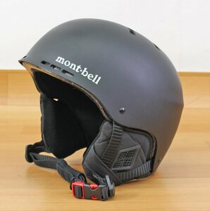 ◇現状品◇ mont-bell モンベル フォールラインヘルメット M/L(58～61cm） ブラック 1124652 スノーボード用 （2821933)