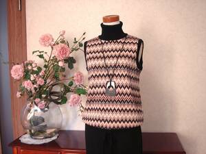 ★MISSONI ミッソーニ タートルニット ノースリーブ サイズ４２★