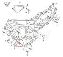 【送料無料】バイク フレームスライダー SUZUKI GSF600 GSF750 GSF1200 スズキ バンディットなど_画像7