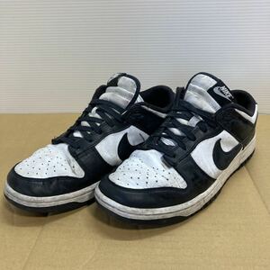 1円スタート NIKE ナイキ Dunk Low Retro サイズ:US9 (27cm) ダンクローレトロ ブラック×ホワイト(6-3)