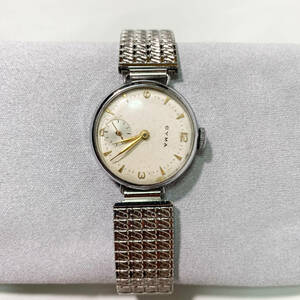【稼動品】CYMA スイス製 1940s ドライバーズウォッチ メンズ 手巻き 腕時計 スモールセコンド スモセコ 戦前 アンティーク ビンテージ