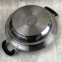 USED MEYER マイヤー ホット ポット 24cm SC3-W24 蓋付き ガス IH対応 ステンレススチール 強化ガラス 調理器具 両手鍋 2.4L 料理_画像4