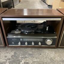 【B-14】（通電OK、動作み確認）National stereo sound system SF-540 卓上方 松下電気 ナショナル（全長83㎝高さ27㎝奥行き22㎝）_画像5