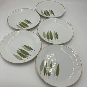 【E-19】食器 プレート 平皿 直径約21㎝ レトロ ノリタケ Noritake 金