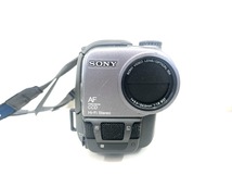 4205★SONY ソニー CCD-TR11 ビデオカメラ 動作未確認 グレー video Hi8 20x AF CCD カメラ　一円スタート_画像1