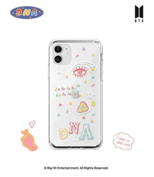 ② 新品 韓国製 BTS 公式 iphoneX / XS ソフトカバー 防弾少年団 DNA LALALA supergoods