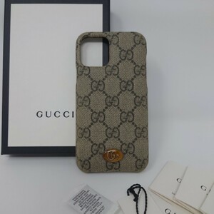 ★送料無料 GUCCI iPhone 12/12pro用ケース シリアルナンバー内側にあります。箱付き