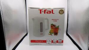 ♪A73795:ティファール T-fal エレメント 電気ケトル 1.7L ホワイト KO2001JP 箱付 開封品