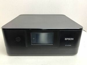 #A73417:EPSON エプソン EP-879AB カラリオ インクシェットプリンター 複合機 通電確認済み 黒インク切れ ジャンク
