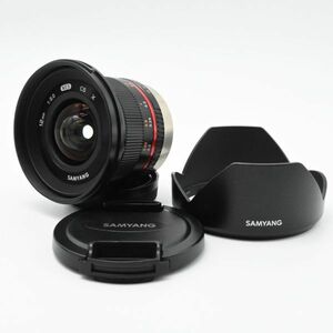 【超美品/動作◎】SAMYANG 単焦点広角レンズ 12mm F2.0 ブラック フジフイルム X用 APS-C用 サムヤン