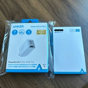 ANKER PowerPort Ⅲ 65W / ANKER PowerLineⅢFlow:USB-C&USB-Cケーブル1.8m 