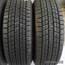 美品 超バリ溝 9分山DUFACT 17in 7J +48 PCD114.3 ダンロップ ウインターマックス SJ8 225/65R17 4本セットエクストレイル CR-V CX-8 CX-5_画像8