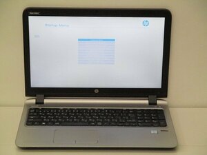 【1円スタート】hp ProBook 450 G3 T9R66PT#ABJ Core i5 6200U 2.3Ghz 4GB DVDマルチ 15.6インチ