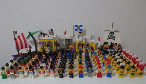 レゴ LEGO 南海の勇者シリーズ 大量 フィグ100体以上 6267 砦の酒場 6261 海賊のいかだ 6259 砦の牢屋 6285 ダークシャーク号 など色々