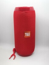 T＆G Bluetooth スピーカー 防水 高音質 ワイヤレス キャンプ　アウトドア ポータブル ワイヤレススピーカー portable speaker　重低音 赤_画像10