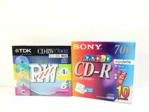 [K-2023]CD-RW CD-R 700MB♪未開封品 まとめ売り カラー★SONY TDK データ用☆売り切り 1円スタート!!_画像1