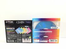 [K-2023]CD-RW CD-R 700MB♪未開封品 まとめ売り カラー★SONY TDK データ用☆売り切り 1円スタート!!_画像2