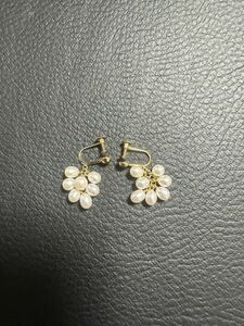 [K-2023] pearl K18 earrings * Gold lady's jewelry * accessory present selling out!