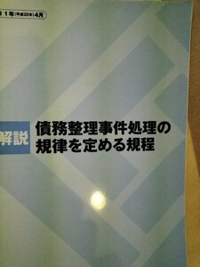 解説　債務整理事件処理の規律を定める規定