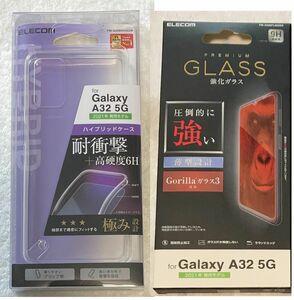 2個セットGalaxy A32 5G用 ハイブリッドケース 極みクリア167+726