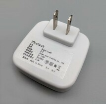 LEDナイトライト 【単品販売】フットライト 足元灯 常夜灯 コンセント接続【白色】Miraitech 明暗センサー 廊下 寝室_画像9