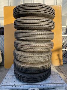 ★☆直接引き取りも可能！！(455)　ダンロップ SP110 225/80R17.5 123/122L バリ溝イボ付き7本セット☆★