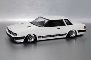 希少 レア 1/64 カーオブザ’80 日産 シルビア HT RS US110 改 FJ20 DOHC 深リム ワーク シャコタン カスタム 改造 ローダウン 旧車 昭和