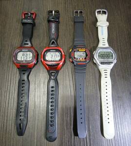 ★ SEIKO DIGITAL SPORTS WATCH / まとめて４個【 中古：電池交換済】