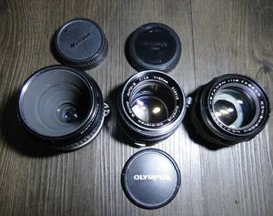 ★ OLYMPUS OM-SYSTEM G.ZUIKO AUTO-S / 1:1,4 f=50mm ★ その他。 ◇ まとめて３個【ジャンク品】