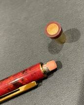 【送料無料】SURE POINT シャーペン・ボールペン 2本セット　シャーペン PLATINUM プラチナ 0.5mm 赤　ペン　文房具　美品　定価3000円_画像7