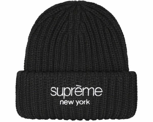 Supreme Classic Logo Chunky Ribbed Beanie