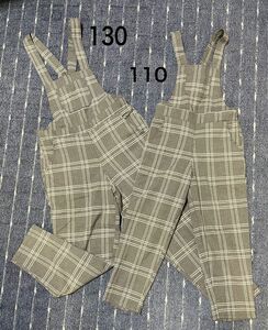 美品　お揃い　ロンパース　110.130サイズセット