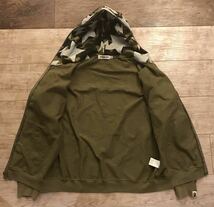 A BATHING APE アベイシングエイプ sta スター ジップアップ スウェット パーカー 猿迷彩 1st camo ファーストカモ 正規品 サイズM_画像3