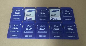 SDカード 2GB 10枚セット マイクロメモリー ジャンク 中古