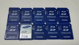 SDカード 2GB 10枚セット マイクロメモリー ジャンク 中古