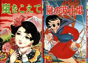 嵐をこえて 嵐の波止場 2冊セット 赤塚不二夫 箱入 ハートカバー 読本付 小学館クリエイティブ 初版 里中満智子 米澤嘉博 定価 3,600円