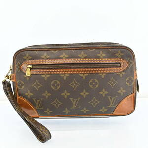 LOUIS VUITTON ルイ・ヴィトン M51825 モノグラム PVC マルリードラゴンヌGM クラッチバッグ ブラウン　H1520CS12