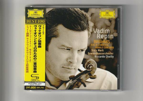 高音質SHM-CD 帯付/レーピン、シャイー　ブラームス/ヴァイオリン協奏曲、ヴァイオリンとチェロのための二重協奏曲　2011年発売　UCCG50062