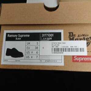 送料無料【黒・24㎝】 Supreme Dr. Martens Ramsey Creeper 国内正規 新品 シュプリーム supreme 23aw ラムジークリーパー ブーツ ブラックの画像7