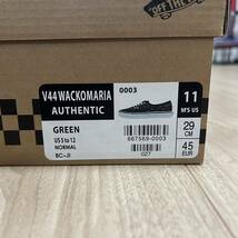 即決 29cm wackomaria vans V44 AUTHENTIC 緑_画像4