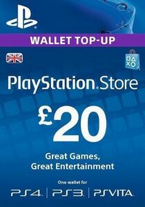 PSN ￡20ポンド UK版 プレイステーションネットワークカード イギリス 欧州版 コード 即決