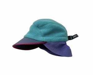 USA製 90s PATAGONIA SYNCHILLA FLEECE DUCKBILL CAP パタゴニア シンチラ フリース ダックビル キャップ USA ビンテージ スプーン