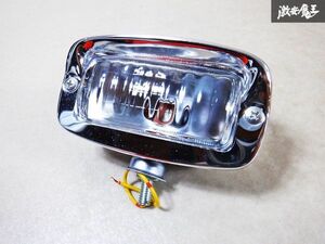 未使用 社外品 汎用バックランプ 金属製 銀 シルバー 12V/20W DS-1707 即納 棚T1B