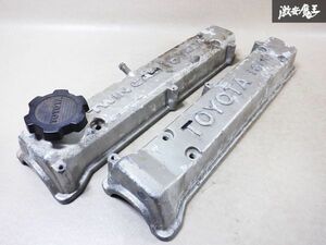 トヨタ純正 AE86 レビン トレノ 4A-GE 4AG エンジンカバー カムシャフトカバー タペットカバー カムカバー IN EX セット 棚2J1