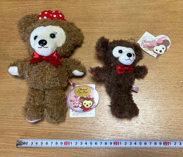 ★タグ付き★ クラシカルキュートベア ぬいぐるみポーチ ぬいぐるみ