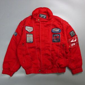 美品 ホンダ HONDA F-1 COLLECTION 中綿ジャケット ブルゾン 赤 メンズ M 車 レース 企業物 フォーミュラ1