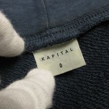 キャピタル KAPITAL スウェット ショールカラー パーカー ネイビー レディース 0_画像9