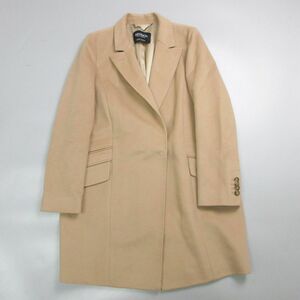 美品 MAX&CO マックスアンドコー マックスマーラ MANTELLO COAT カシミヤ混ウールダブルチェスターコート 40 ベージュ レディース