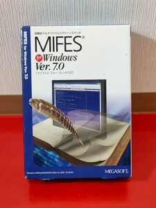 MIFES for Windows Ver.7.0 テキストエディタ 文書作成 Unicode対応 動作未確認